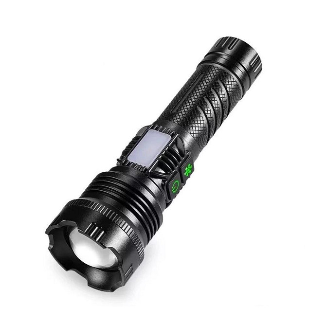 Ручной фонарь BL-A93-GT200 + COB zoom + PowerB + Type-C + 26650 Вінниця - фото 1