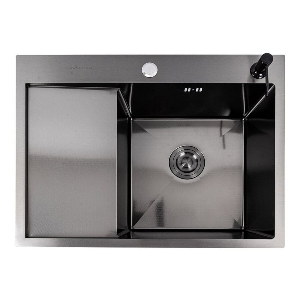 CM 65*50 R DÉCOR Мийка PVD чорна Valeso Handmade (3.0/0.8) Коломыя - изображение 1