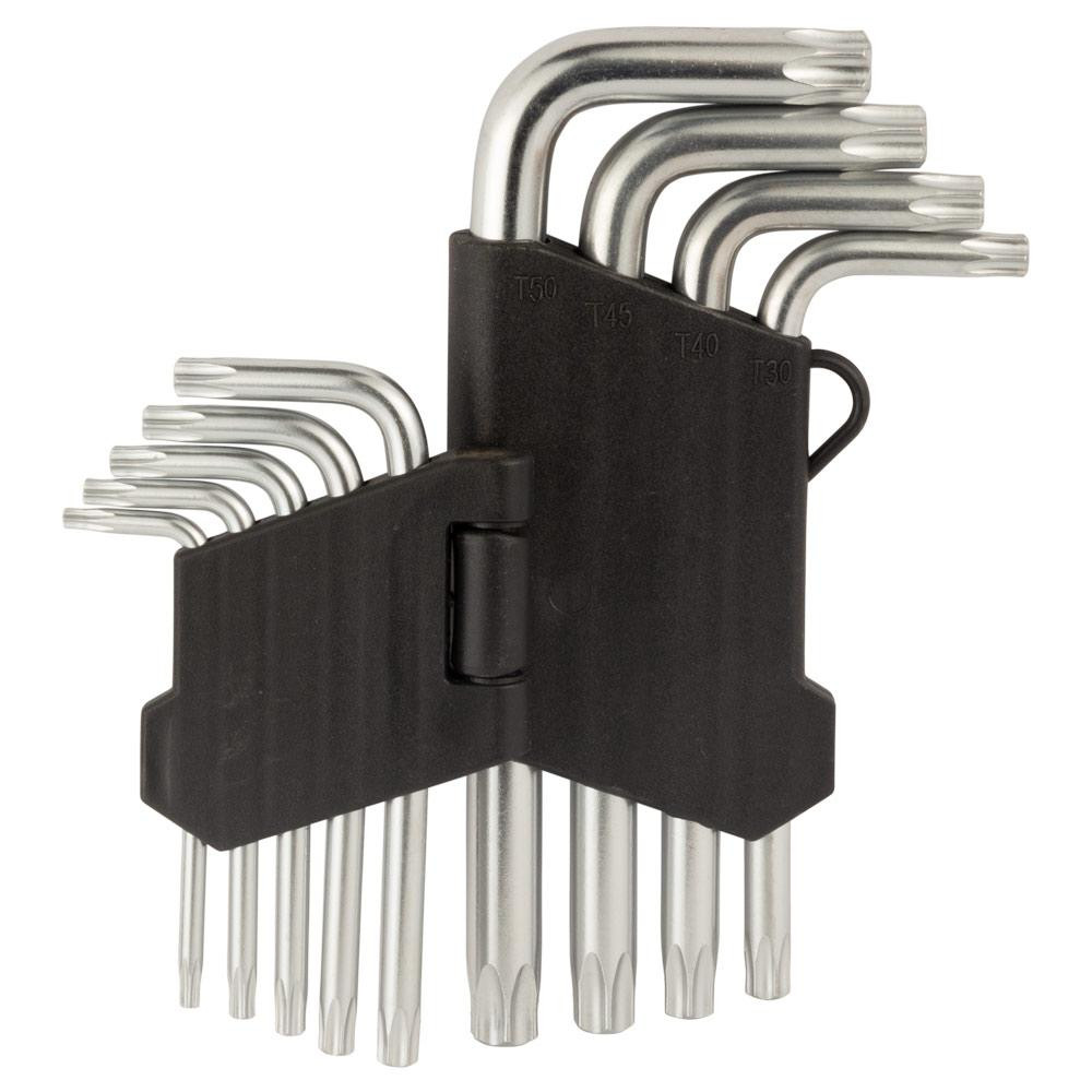 Ключи TORX 9шт T10-T50 мм CrV (короткие с отверстием) SIGMA (4022211) Ровно - изображение 5