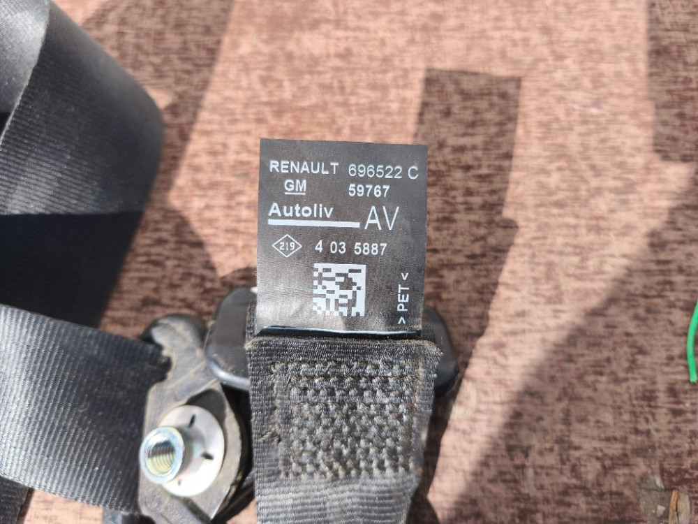 Ремінь безпеки передній лівий Renault Trafic II 2001-2013 (696522C) Ковель - фото 2