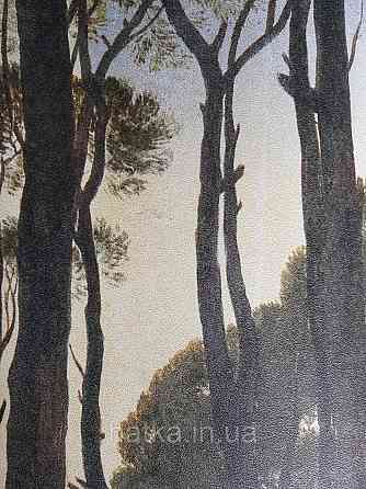 Обои виниловые Grandeco One roll one motif 1.59x2.8 панно лес деревья небо зеленые коричневые Киев