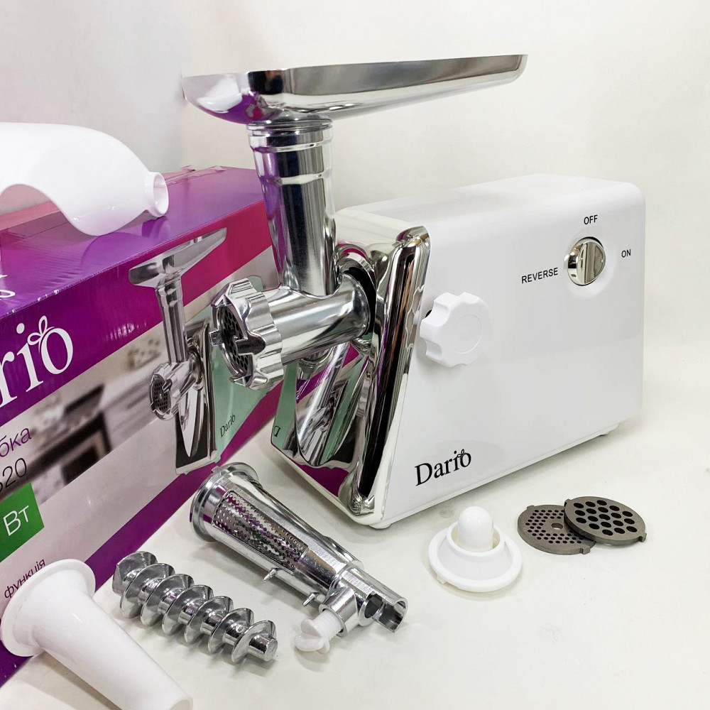 Мясорубка система реверса Dario DMG0320 2000 Вт, Электрическая универсальная мясорубка RE-84 Львов - изображение 9
