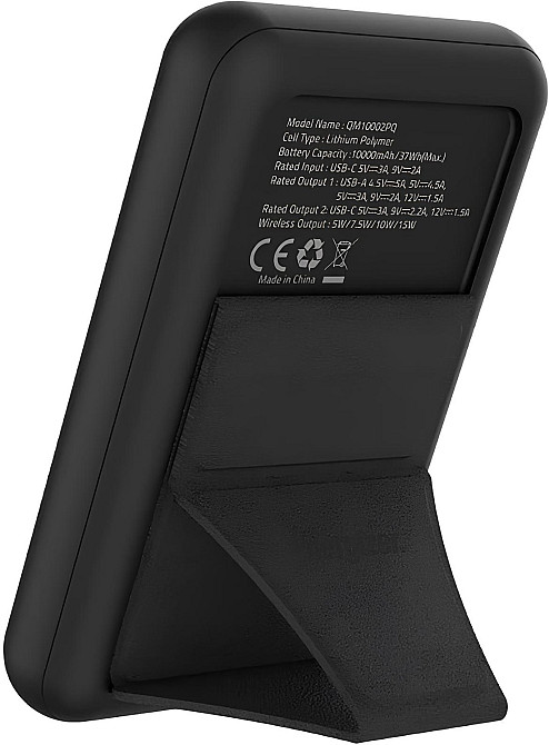 УМБ Energizer Magnetic Wireless 10000mAh 22.5W PD USB-A, USB-C In/Out, Black Вінниця - фото 2