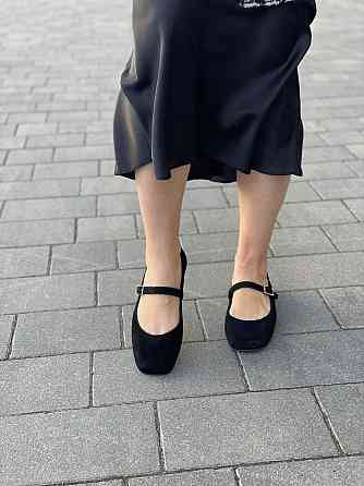 Балетки жіночі SEE SEVEN чорні натуральна замша 36-40 (5474) Коломия