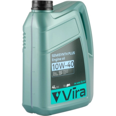 Моторное масло VIRA Semisynthetic Plus 10W-40 4 л (VI0352) Винница - изображение 2