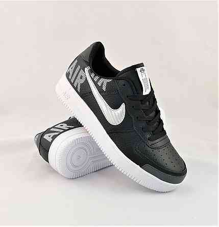 Кросівки Nike Чорні Чоловічі Найк Шкіряні Форси (розміри: 44,45) Відео Огляд Дніпро