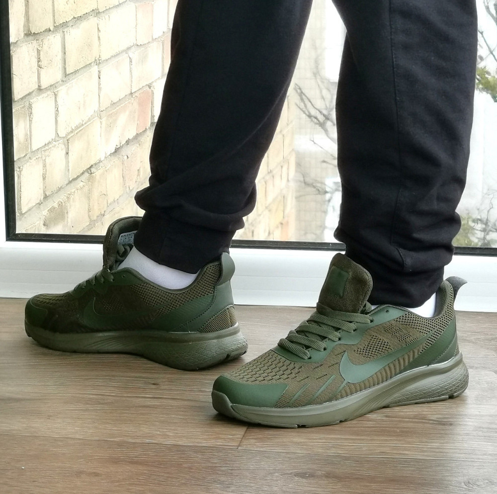 Кросівки Nike Зелені Найки BOOST Колір Хакі Жіночі Найк (розміри: 36,37,38,39,40,41) Дніпро - фото 4