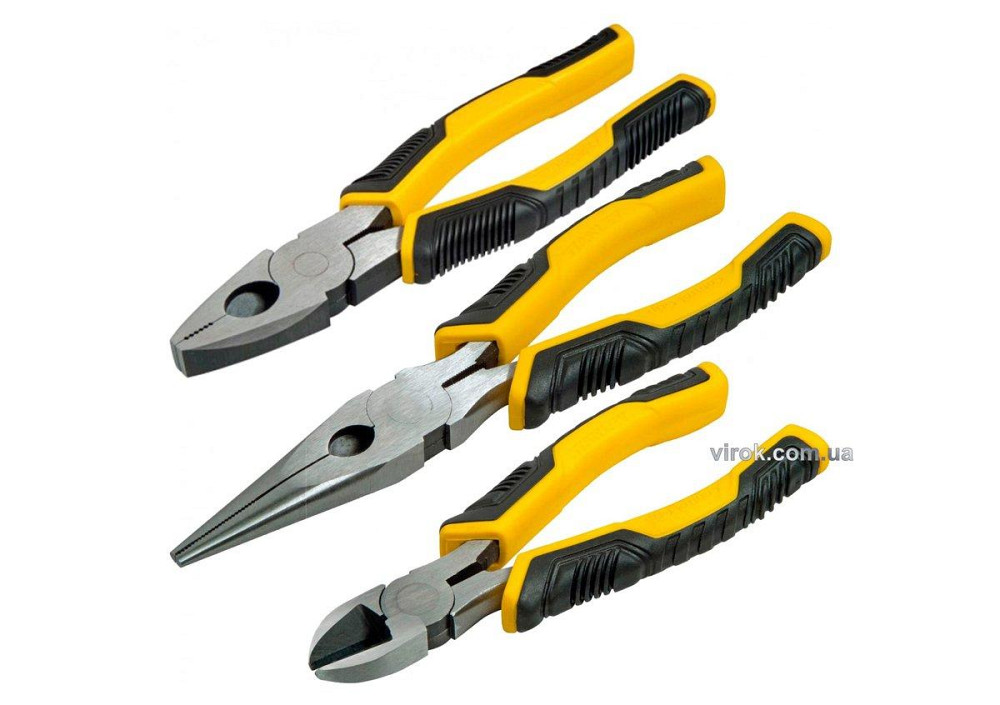 Набір шарнірно-губцевих інструментів STANLEY "DynaGrip" 3 шт Одеса - фото 1