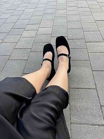 Балетки жіночі SEE SEVEN чорні натуральна замша 36-40 (5474) Коломия