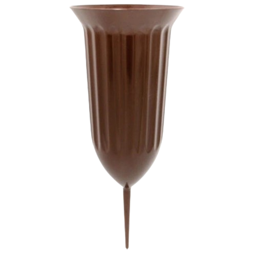 Вазон Флора зі штирем 16см темно-коричневий Алеана Житомир