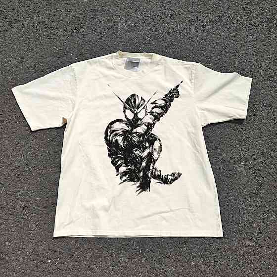 Футболка чоловіча з принтом аніме Аніме Камен Рідер Кабуто оверсайз (S/M/L) Черний Дніпро