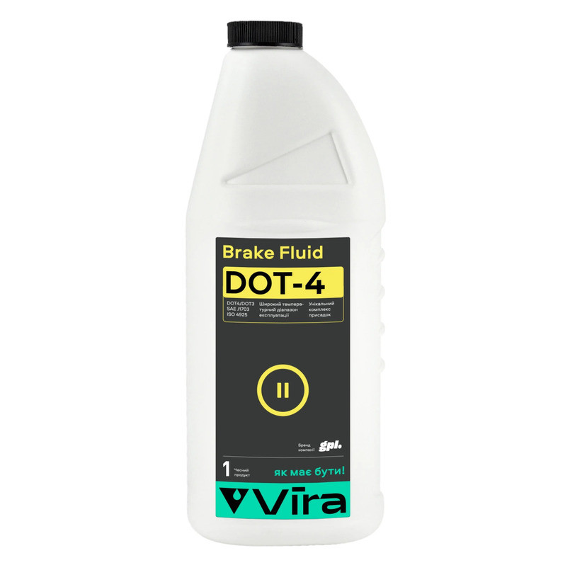 Гальмівна рідина Vira Brake Fluid DOT 4 1л Львів - фото 1