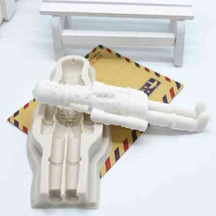 Молд силиконовый Щелкунчик 106 на 42 мм серый Киев