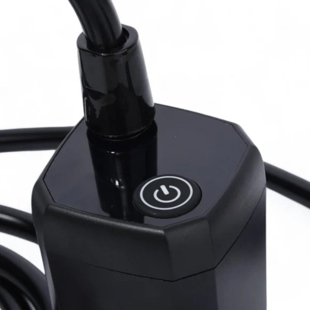 Душ переносной с насосом с аккумуляторним 6000 мАч и дисплеем полевой кемпинговый портативный для туризма длина 2м, черный Каменец-Подольский - изображение 7