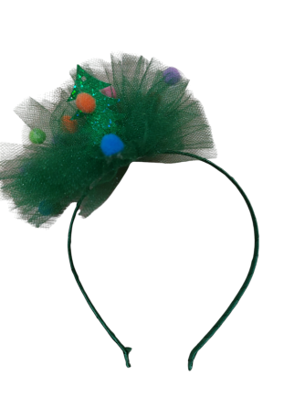 Обруч новорічний на голову Ялинка one size зелений Київ