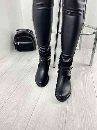 Черевики жіночі M.KRAFT чорні шкіра+замша натуральна 37р. (2505) Коломия