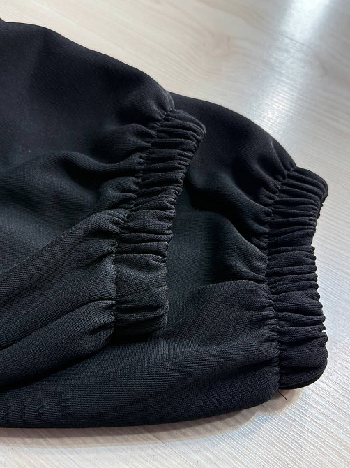 Штани жіночі A-N 27068 спортивні джогери з нашивкою на поясі чорні, чорний, M Київ - фото 15