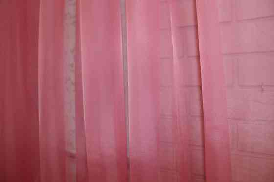 Тюль шифоновая однотонная, цвет малиновый Киев