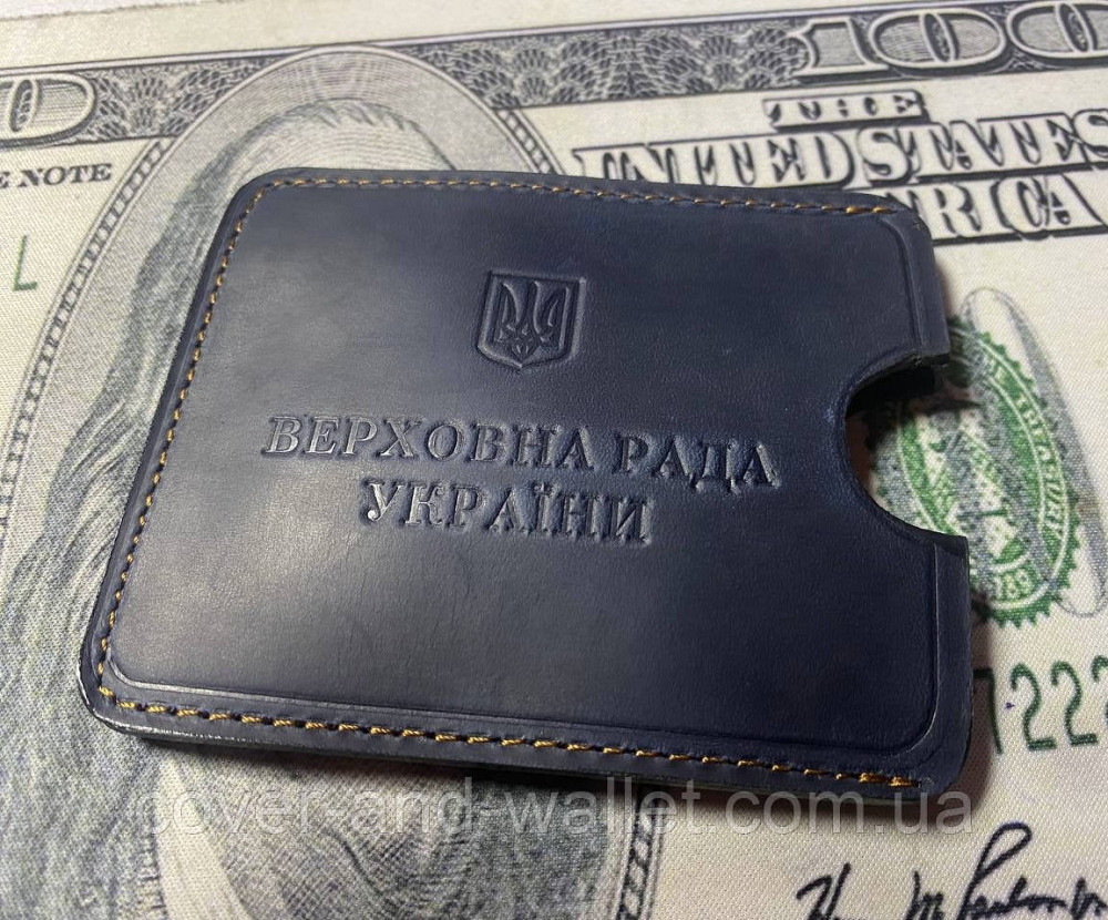 Чохол обкладинка Верховна Рада України з натуральної шкіри PS Leather Київ - фото 5