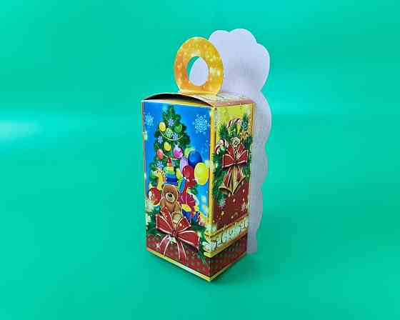 Новорічні коробки для цукерок No229 (700 г) nerw Новорічні подарунки (25 шт.) Харків