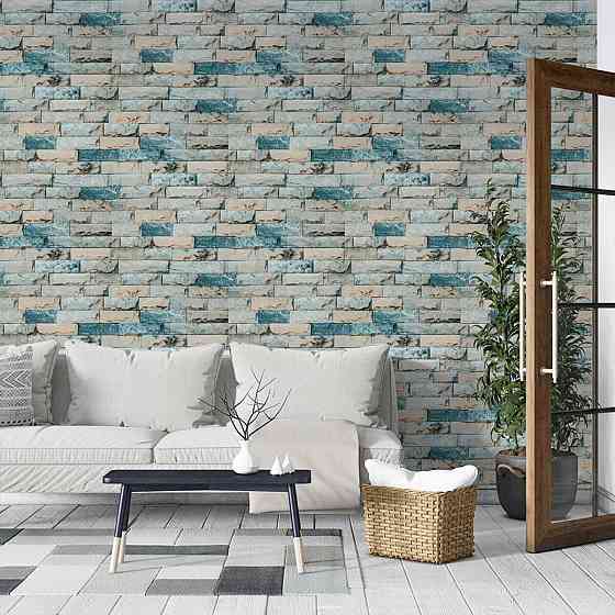 Самоклеящиеся обои Бирюзовый кирпич Киев