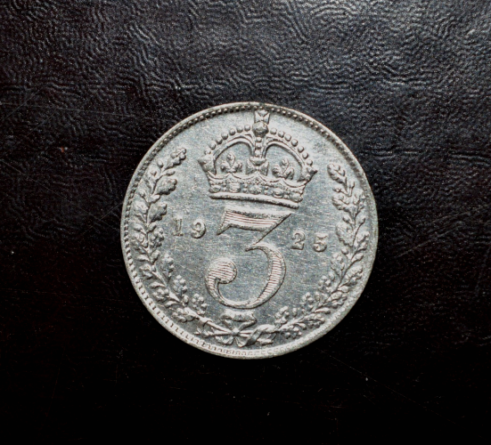Великобританія 3 пенси 1925год (срібло) Полтава - фото 1