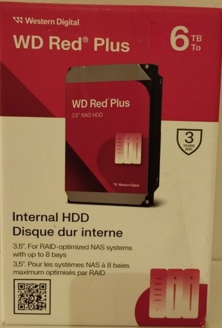 Жесткий диск Western Digital Red Plus 6TB 5400rpm 256МБ WD60EFPX 3.5 Киев - изображение 3