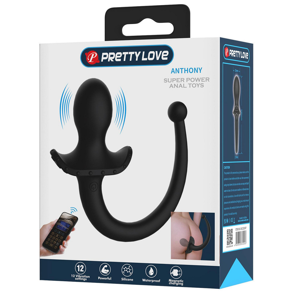 Анальная пробка с вибрацией PRETTY LOVE Smart App Vibrating Anal Plug Sex Aura Киев - изображение 9
