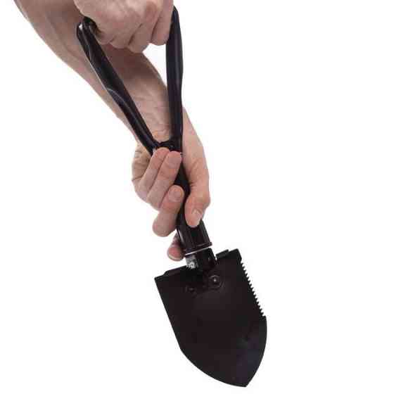 Лопата туристична багатофункціональна Shovel 009, міні лопата для кемпінгу, саперна лопата. WJ-952 Колір: чорний Київ