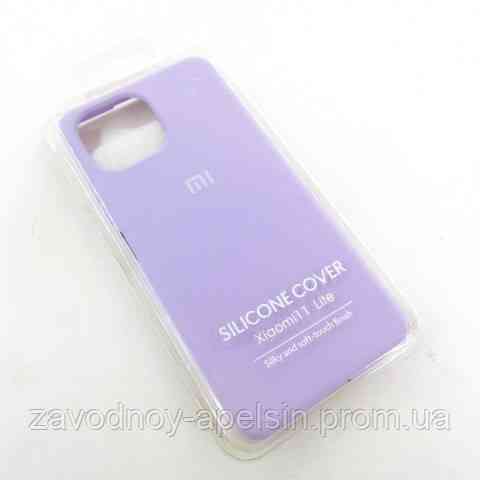 Xiaomi Mi 11 lite чохол ліловий Silicone Cover lilac Одеса