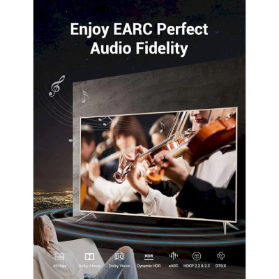 Кабель мультимедійний HDMI to HDMI 3.0m V2.1 8K 60Hz PVC Vention (AANBI) Вінниця - фото 7