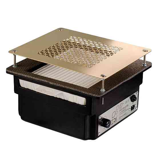 Встраиваемая маникюрная вытяжка Teri 800 черная (решетка золото) Киев