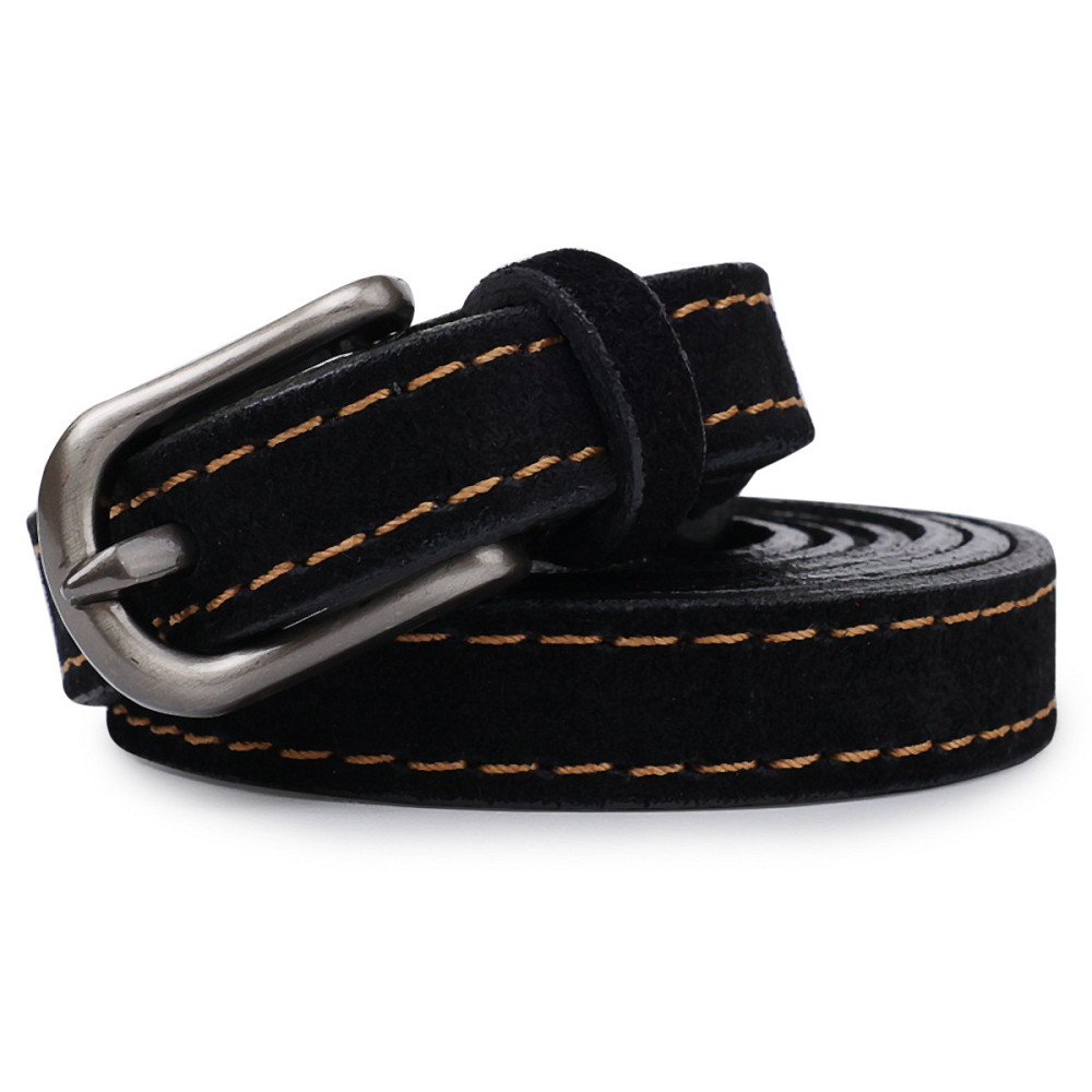 Стильний замшевий ремінь для жінок Vintage 20772 Чорний Київ - фото 2