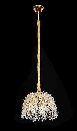 Люстра підвісна кришталева VALESO 33058/300 золотистий на 3 лампи E14 Коломия