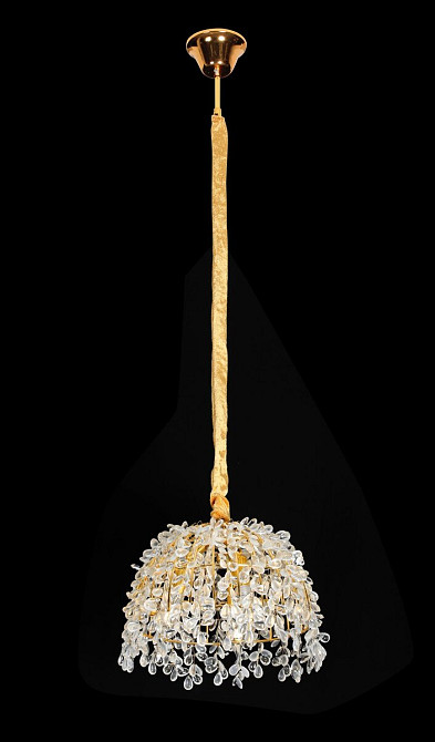 Люстра підвісна кришталева VALESO 33058/300 золотистий на 3 лампи E14 Коломыя - изображение 1