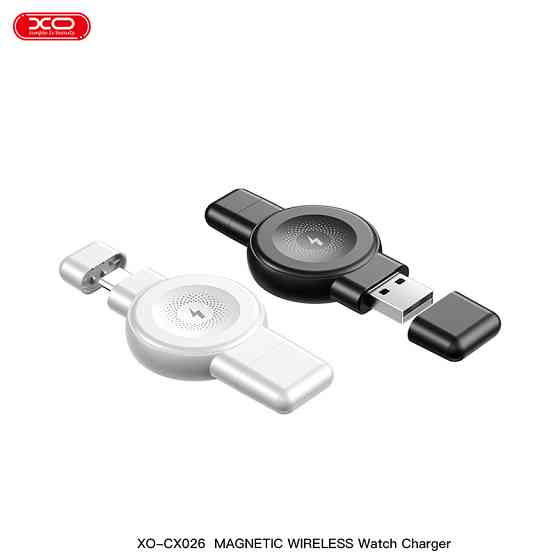 Бездротовий зарядний пристрій XO CX026 Watch Wireless Charger Apple/Samsung USB/Type-C білий Львів