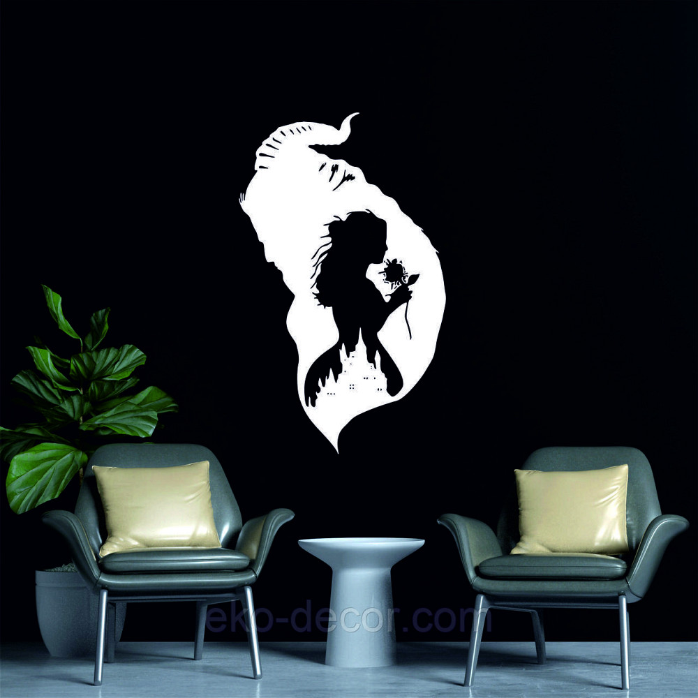 Декоративне настінне Панно «Красуня і чудовисько», Декор на стіну Київ - фото 3