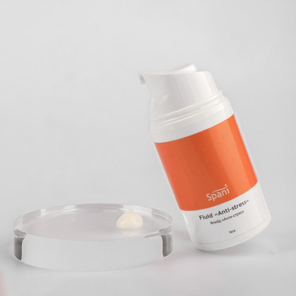 Легкий гель для обличчя з ефектом матування та SPF 35 Fluid Anti-stress SPF 35 Spani 50 мл Київ - фото 5
