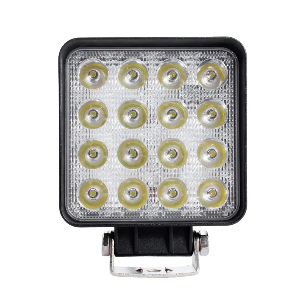 LED фара квадратна 48W, 16 ламп, широкий промінь 10/6000K 30V Мукачево - фото 8