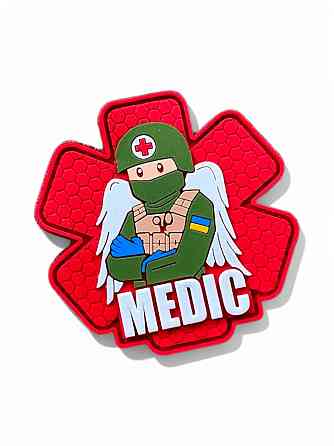 Патч / шеврон «Medic» червоний Київ