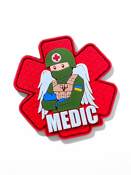 Патч / шеврон «Medic» червоний Київ - фото 2