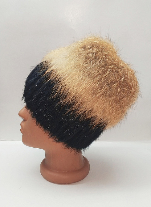 Шапка меховая женская Ева Оранжевый Харьков - изображение 1