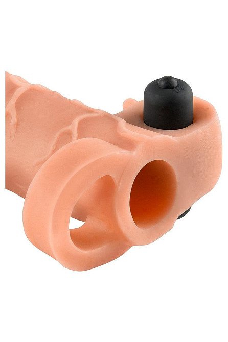 Вибронасадка на член удлиняющая +5 см Pipedream FX Vibr Real Feel 2, телесная, 16.5 х 4.5 см Sex Aura Киев - изображение 4