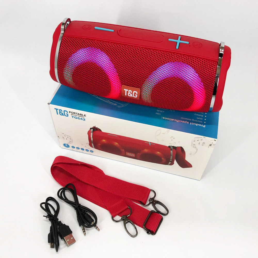 Bluetooth колонка з вбудованим світлодіодним підсвічуванням TG642, Якісна Bluetooth колонка ST-21 Львів - фото 16