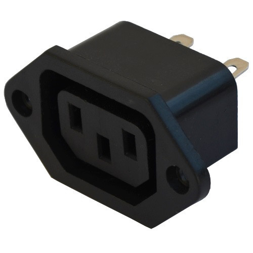 Гніздо мережеве "Tcom", 3pin, монтажний, мідь, корпус пластик Гніздо мережеве , 3pin, монтажний, мід Полтава - фото 1