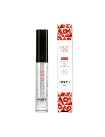Стимулювальний блиск для губ EXSENS Strawberry Hot Kiss 7 мл, зігріває та охолоджує Львів