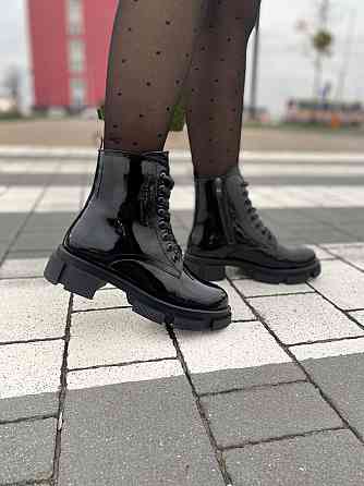 Черевики жіночі GREMMY 316 чорні (зима, шкіра лакована) (4230) 39 Коломия