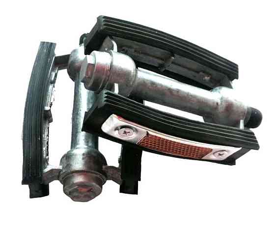 Педали велосипедные (с катафотами, металл, квадрат, резинки) Мукачево