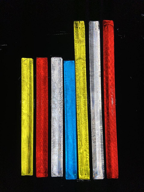 Світловідбивні браслети Feel Fit флікери набір 7шт самозакривається на руку/ногу 3шт 40см + 4шт 30см Чернігів - фото 1