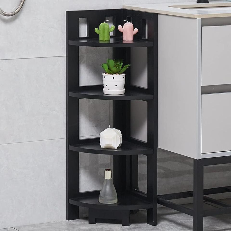 Стеллаж угловой для ванной 